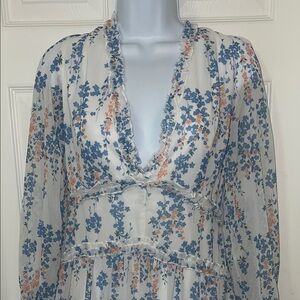 Floral backless dress